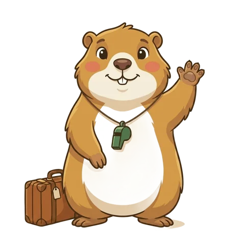 Murmeli, das Maskottchen von planaway