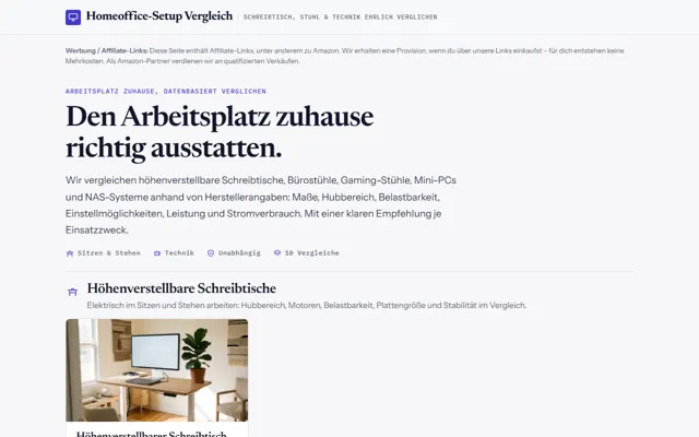Startseite homeoffice-setup-vergleich.de