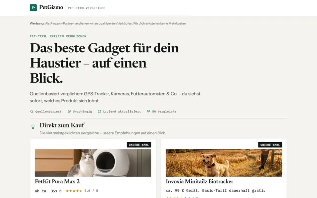Startseite petgizmo.de