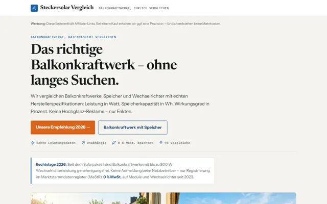 Startseite steckersolar-vergleich.de